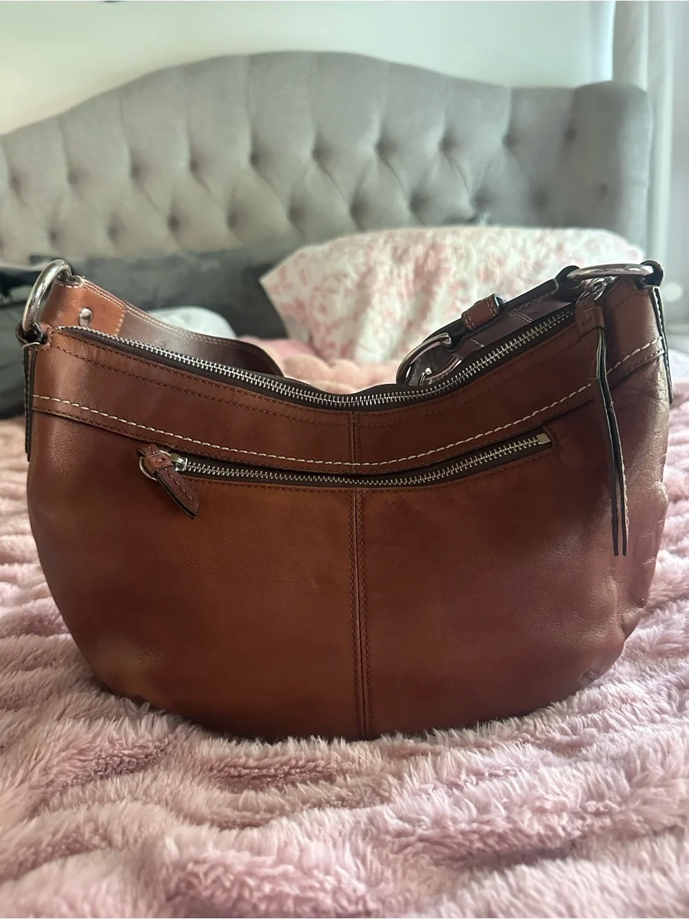 Vintage Coach SoHo Pleated Bag F13730